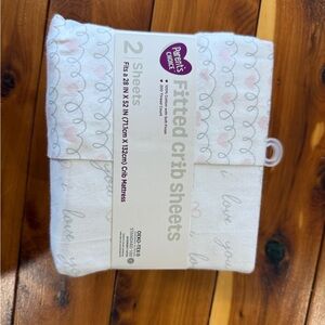 Parent's Choice Fitted Crib Sheets - Pink and Gray